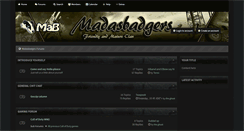 Desktop Screenshot of madasbadgers.co.uk